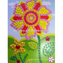 children diy mosaic crafts for flower